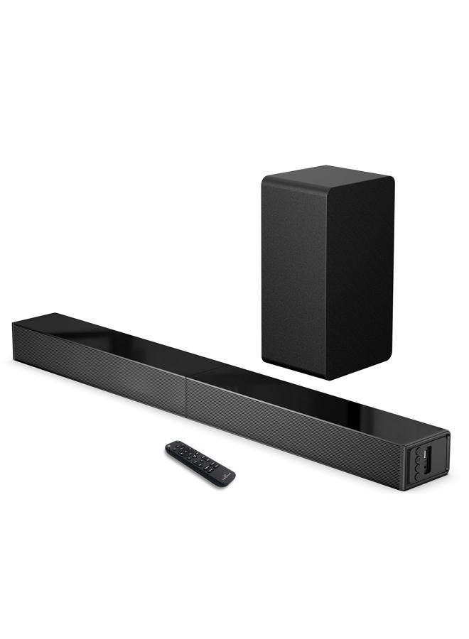 LARKSOUND 31" 2.1ch Soundbar with Subwoofer, HDMI, Optical, AUX, Bluetooth, USB - Surround Sound System - Image 1
