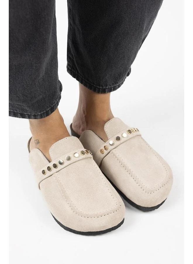 Bonita 2 Women's Genuine Leather Buckle Sandal Beige