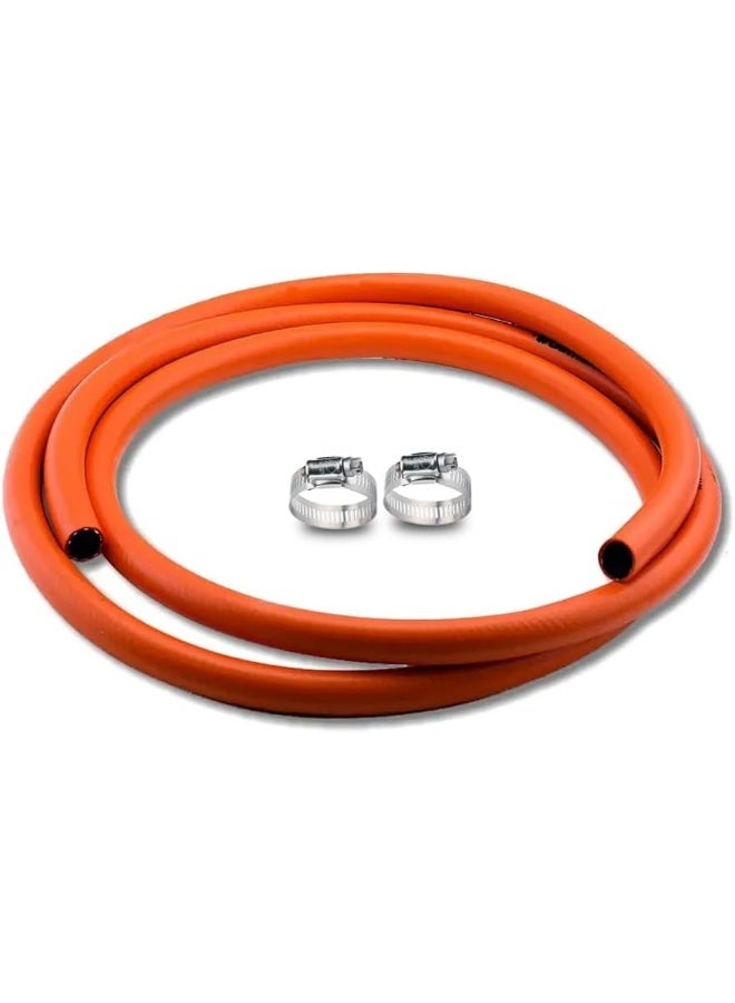 Royal Apex Italian Red Gas Hose With Gaskets Red 3 Mtr  - Image 1