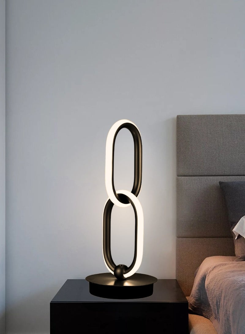 Target Modern Metal Table Lamp for Bedroom Living Room Black 49X20cm - Image 2