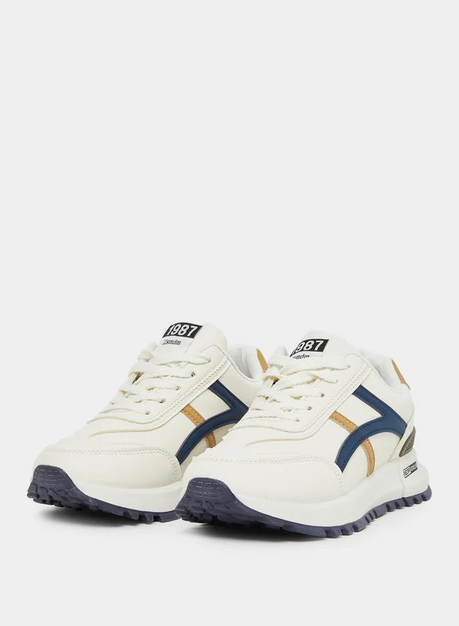 ستايلي Styli Chunky Sole Lace Up Sneakers