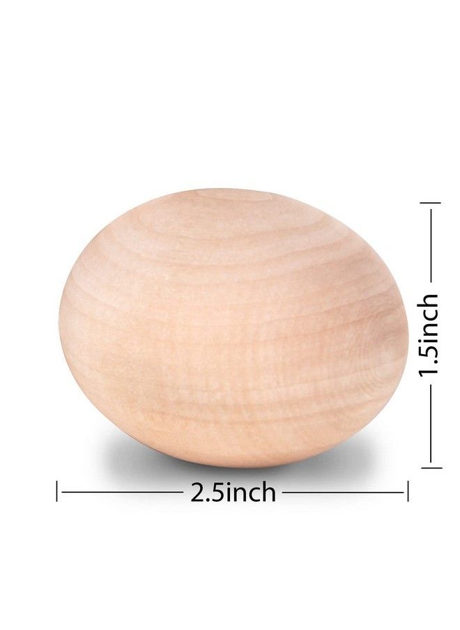 DomeStar Wooden Fake Chicken Eggs 6Pcs 2.5" Unpainted Faux Wood Eggs For Encouraging Hens To Lay Eggs  - Image 3