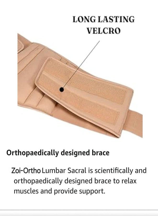 MEDTRIX Lumbo Sacral Belt Lumbar Sacral Spinal Brace Mild Lower Back Pain Back & Abdomen Support (XXL) - Image 4