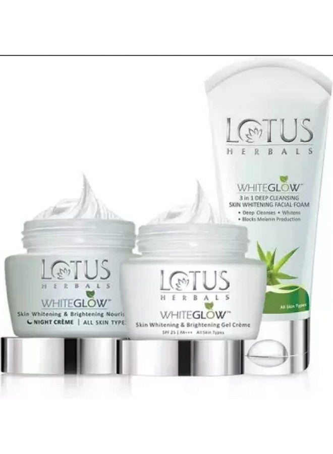Lotus Herbals White Glow Day 60G & Night 60G Cream Face Wash 100G Pack 220G - Image 2