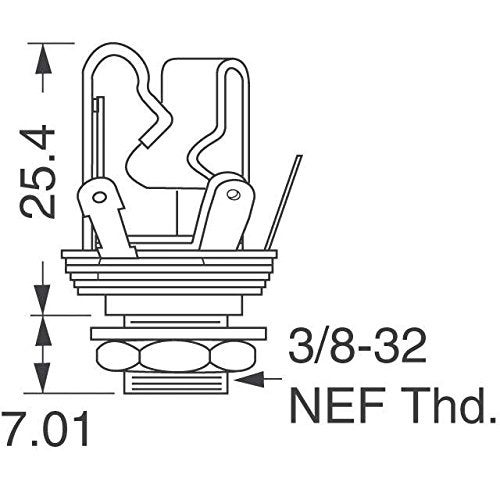 Switchcraft Type 12B (Pack of 2) Stereo 3-Conductor Input Jack, 1/4", Double Open Circuit, Made in USA - Image 3