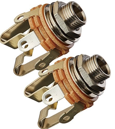 Switchcraft Type 12B (Pack of 2) Stereo 3-Conductor Input Jack, 1/4", Double Open Circuit, Made in USA - Image 1