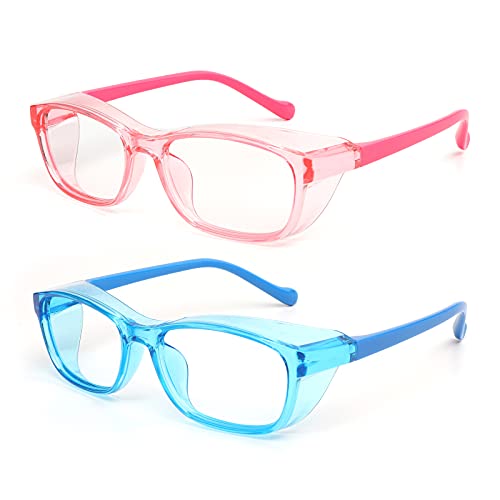 Outray Kids Safety Glasses Anti Fog Goggles with Side Shield & Blue Light Blocking Glass Protective Eyewear Age 5-12 - Image 1