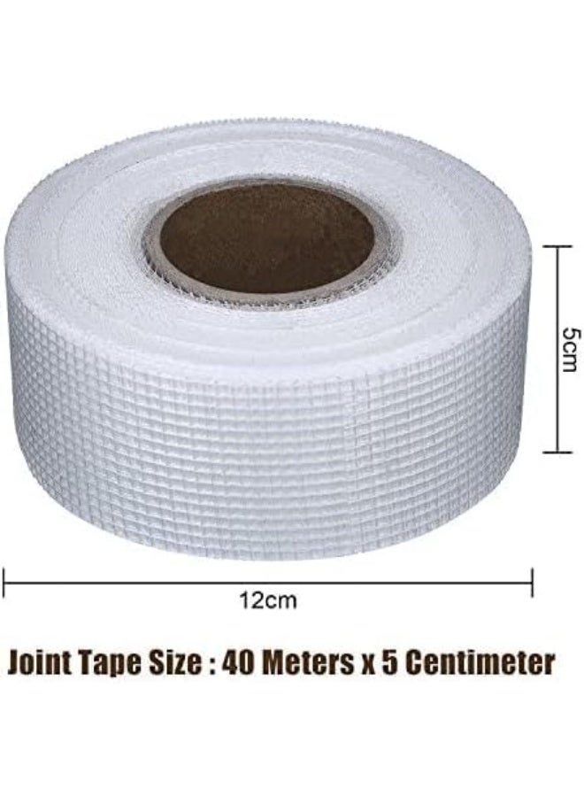 Drywall Joint Tape, Self Adhesive Fiberglass Drywall Repair Patch Fiberglass Drywall Mesh Tape, 2 Inch by 131.4 Feet Fiberglass Wall Crack and Seam Patch for Wall Cracks Seam Patch, 1 Roll - Image 2