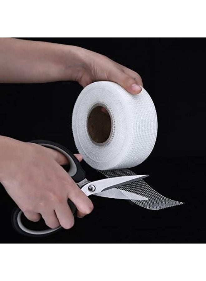 Drywall Joint Tape, Self Adhesive Fiberglass Drywall Repair Patch Fiberglass Drywall Mesh Tape, 2 Inch by 131.4 Feet Fiberglass Wall Crack and Seam Patch for Wall Cracks Seam Patch, 1 Roll - Image 5