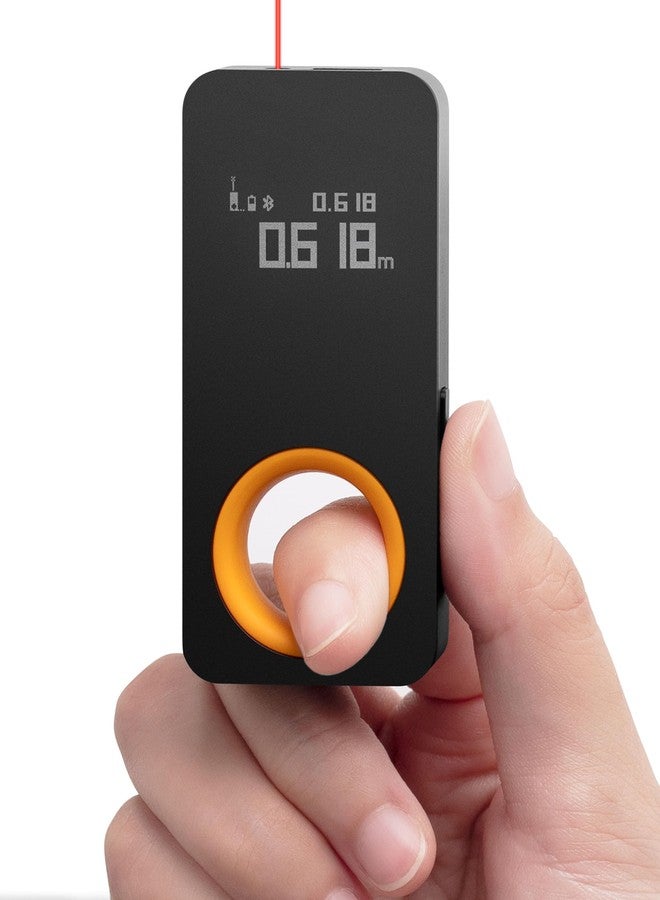 هوتو شريط قياس ليزري HOTO iRing مزود بتقنية بلوتوث، شريط قياس رقمي بطول 98 قدمًا، دقة ±1/16 بوصة، وضعان للقياس، وحدات قياس قابلة للتبديل بين المتر والقدم، شحن من النوع C - Image 1