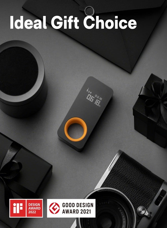 هوتو شريط قياس ليزري HOTO iRing مزود بتقنية بلوتوث، شريط قياس رقمي بطول 98 قدمًا، دقة ±1/16 بوصة، وضعان للقياس، وحدات قياس قابلة للتبديل بين المتر والقدم، شحن من النوع C - Image 2