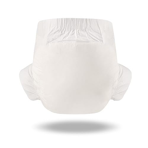 Littleforbig Adult Diaper 10 Pieces - ABDry New White Diapers (Medium 28"-38") - Image 4