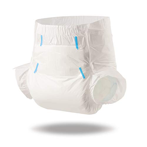 Littleforbig Adult Diaper 10 Pieces - ABDry New White Diapers (Medium 28"-38") - Image 3