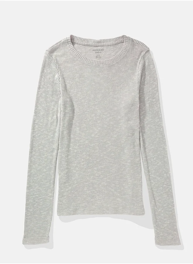 American Eagle Crew Neck Knitted T-Shirt