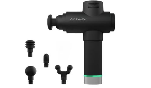 هايبرسايس هايبرفولت 2 برو مع تقنية كوات جلايد مسدس تدليك بالاهتزاز محمول 5 سرعات 5 رؤوس قابلة للتبديل يساعد في تخفيف آلام العضلات والصلابة معتمد من FSAHSA