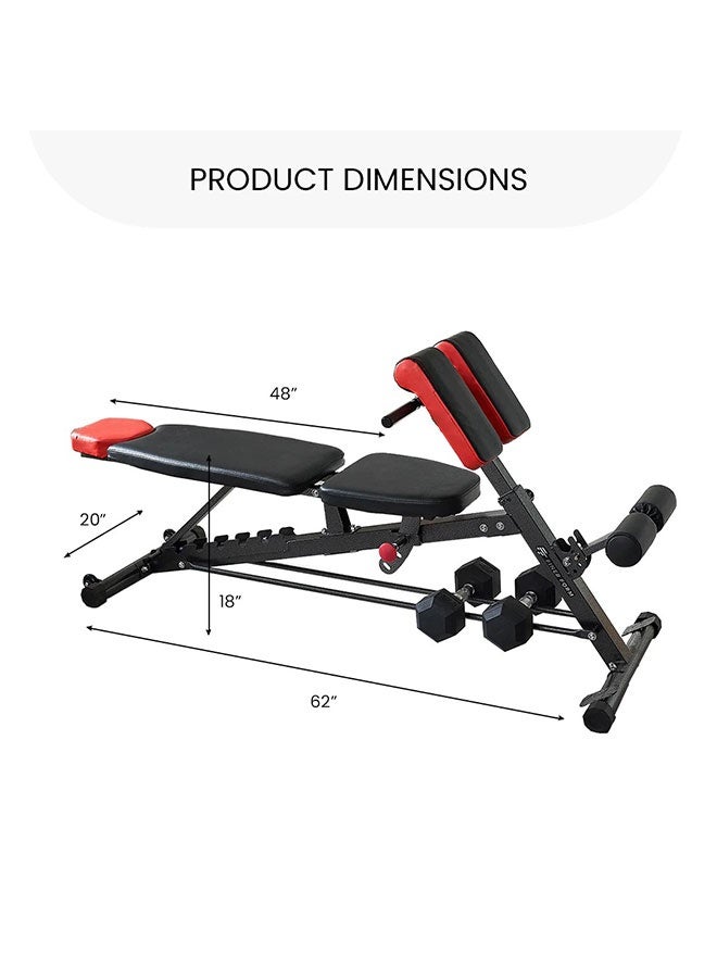 Max Strength Multi-Functional Adjustable Weightlifting Bench Incline and Decline - Image 4