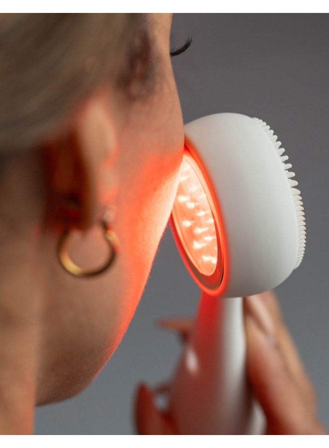 PMD Clean Redvolution Smart Facial Cleansing Device with Silicone Brush & Age-Defying Red Light Therapy Treatment - Image 5