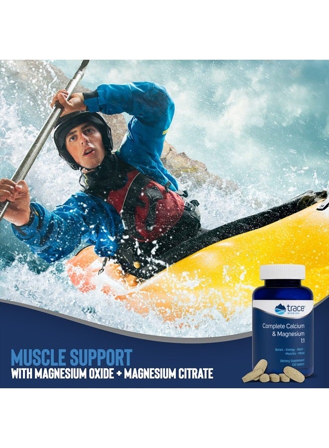 Trace Minerals Complete Calcium & Magnesium 1:1 | Powerful Bone, Energy, Heart, Muscle & Mood Support | Certified Vegetarian, Gluten Free | 120 Tablets - Image 5