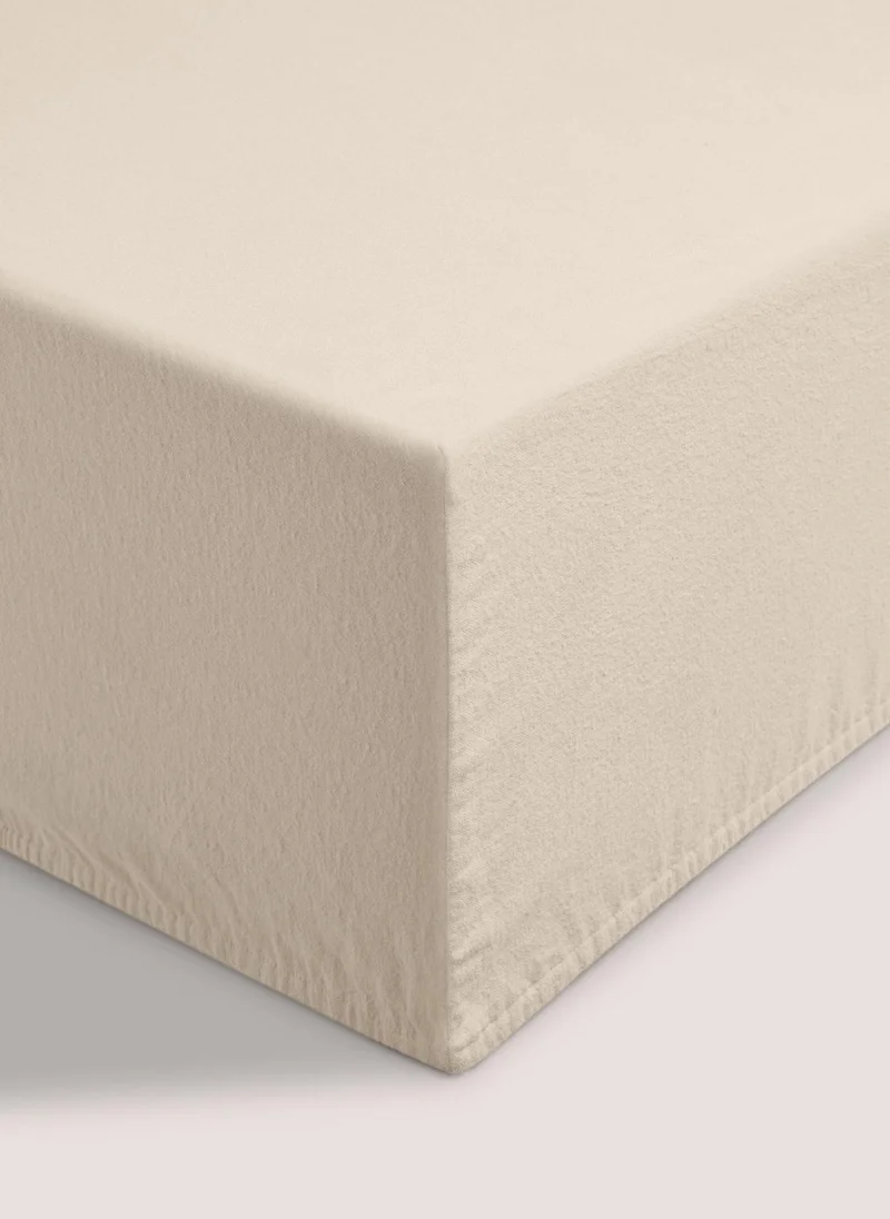 Matalan Cream Deep Fit Cotton Bed Sheet (180 Thread Count)