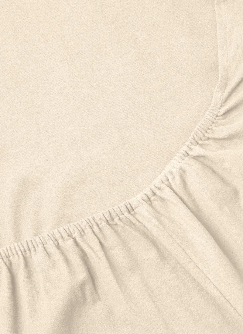Matalan Cream Deep Fit Cotton Bed Sheet (180 Thread Count)