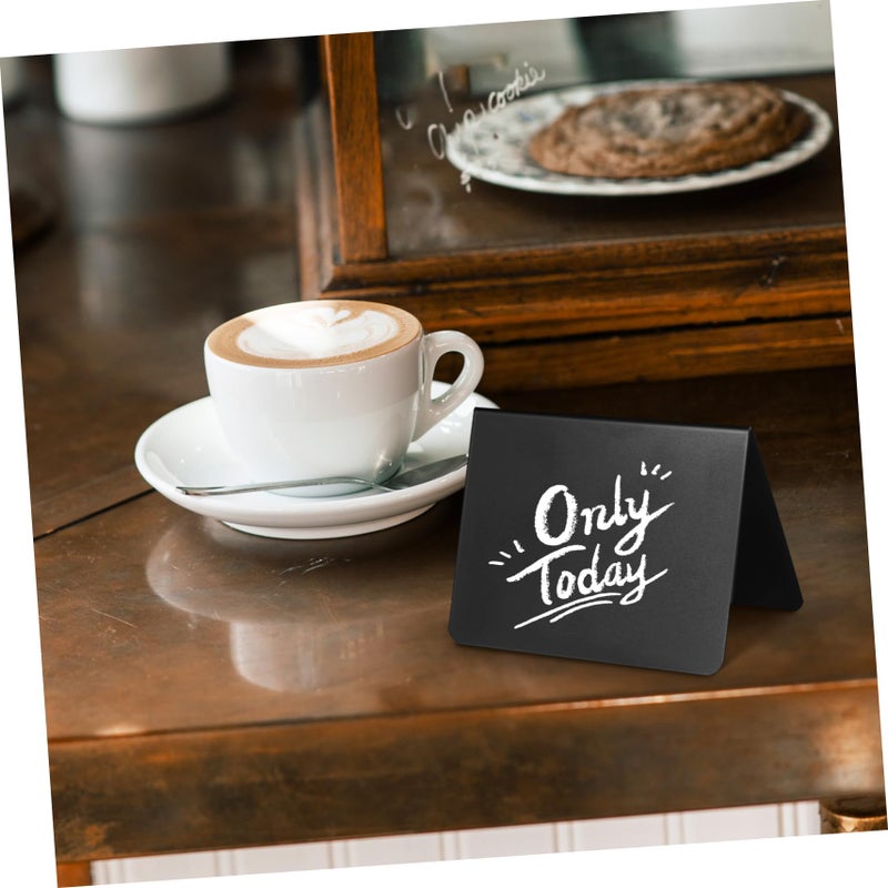 Double Sided Mini Chalkboard Signs 20pcs With White Pen And Cleaning Cloth - Image 5