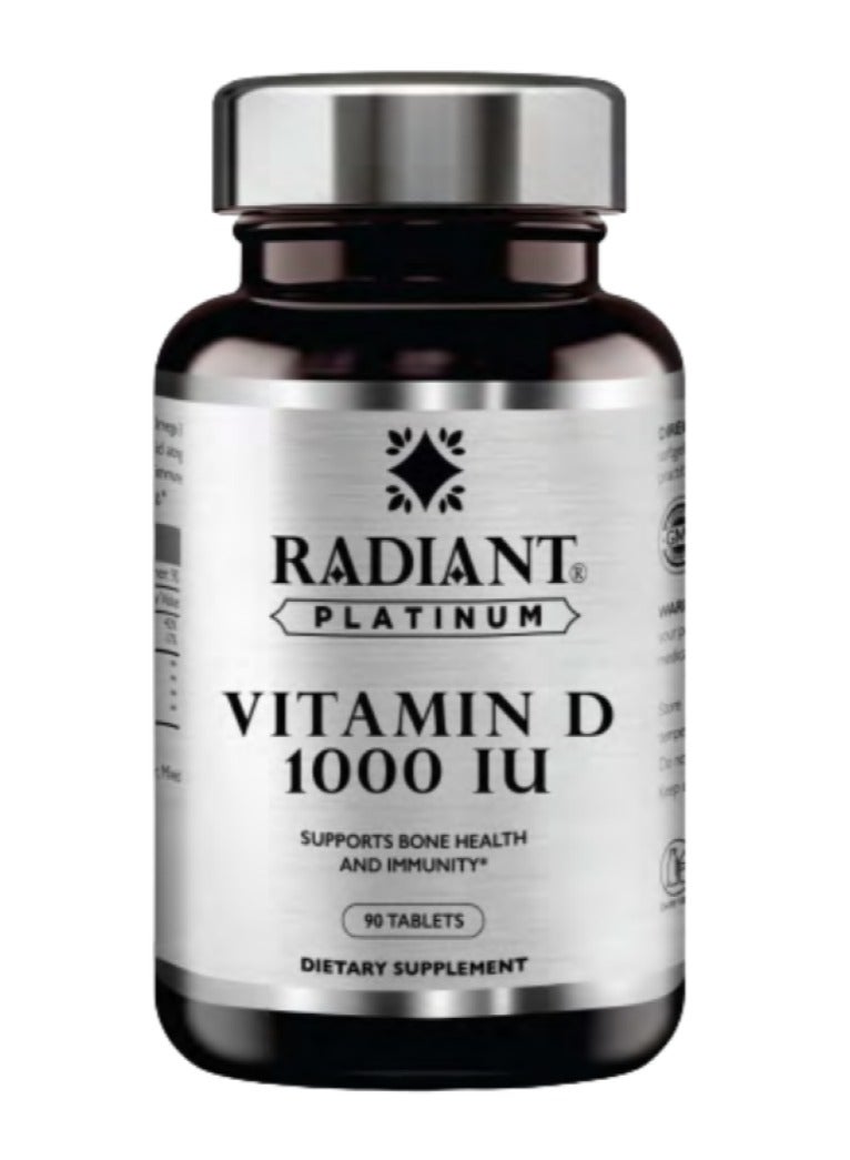 Radiant Platinum Radiant Platinum Vitamin D 1000 IU 90 Tabs 