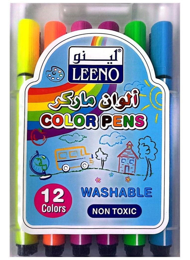 لينو - طقم 12 ألوان ماركر - Image 1