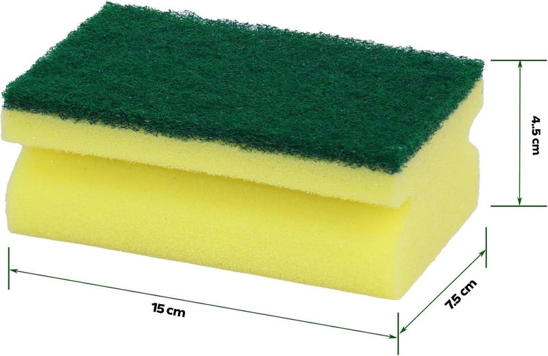SILTOX Heavy Duty Cellulosic Scrub Sponge, Kitchen sponge | Dish sponge | Scrub | General Purpose Cleaning | Food Safe | Non-Rusting | Kitchen, Garage, Outdoor (12) - Image 2