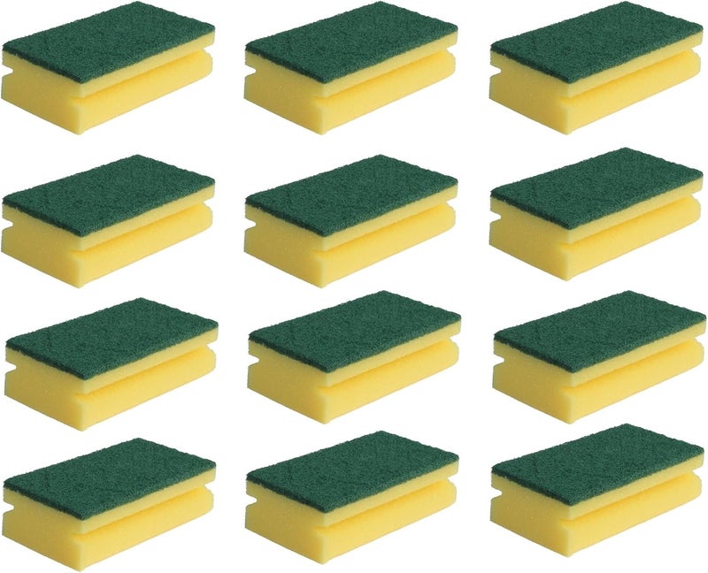 SILTOX Heavy Duty Cellulosic Scrub Sponge, Kitchen sponge | Dish sponge | Scrub | General Purpose Cleaning | Food Safe | Non-Rusting | Kitchen, Garage, Outdoor (12) - Image 1