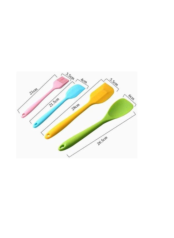 بلومنغ تايم 10 قطع مجموعة أواني المطبخ ، سيليكون مقاومة للحرارة أواني المطبخ الطبخ أداة ملقط الخبز أداة مغرفة أداة - Image 4