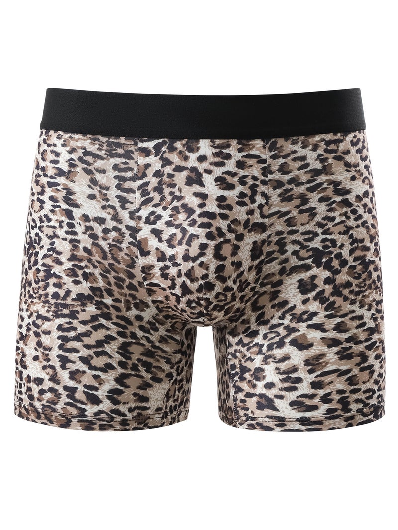 Direct Sales Leopard Print Fashionable Men'S Boxer Briefs Comfortable Simple Luxury Boxer Shorts Dropshipping - Image 1
