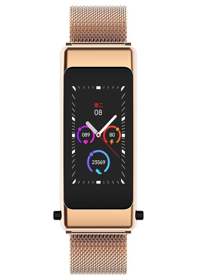 AROAQ K50 1.08 inch Steel Band Two -in-ONE TWS Earphone Detachable IP67 Waterproof Smart Watch Support Bluetooth Call  - Image 3