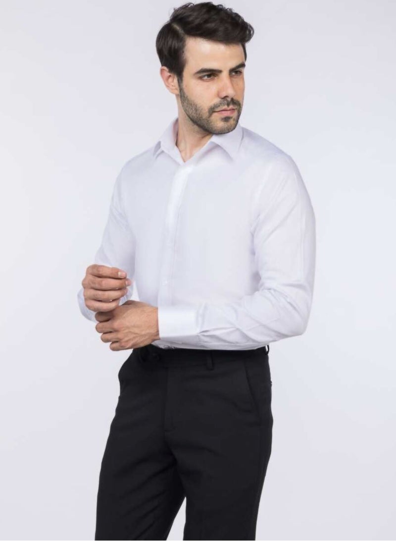 الساسترى قميص أبيض كلاسيك - Image 2