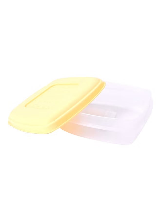 Food Saver Storage Box White/Yellow – Airtight Kitchen Container Set Pack of 3