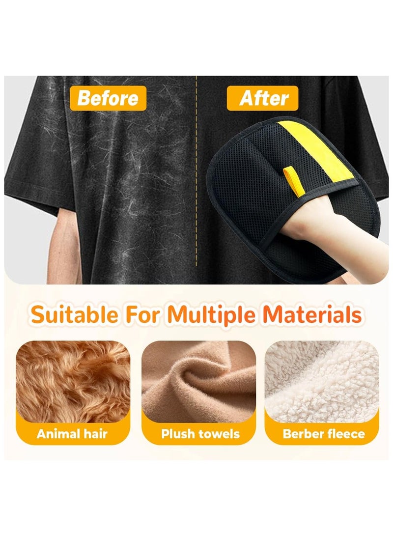 2Pcs Electrostatic Gloves Pet Hair Removal, Pet Hair Remover Glove, Washable Reusable Dogs Cats Hair Gloves for Furniture Bed Sheets Couch Clothes Carpet Car Seat - Image 3