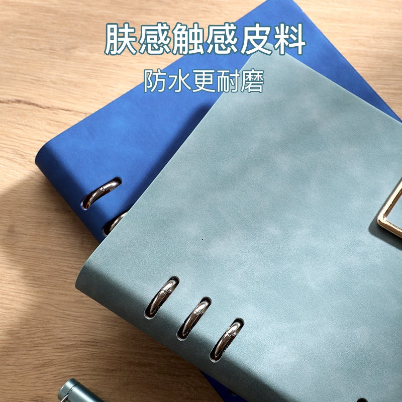 A5 Hollow Loose-Leaf Business Office Record Removable Shell Meeting Notepad Gift Boxed High-End Notebook - Image 3