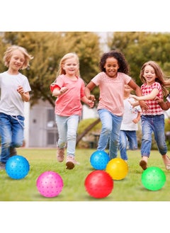 Jerify Jerify Knobby Balls Spiky Bounce Ball Toy Large Bouncy Balls Bulk Inflatable Sensory Balls Soft Massage Stress Plastic Balls for School Party Play Outdoor Indoor  - Image 3