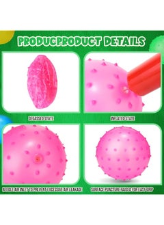Jerify Jerify Knobby Balls Spiky Bounce Ball Toy Large Bouncy Balls Bulk Inflatable Sensory Balls Soft Massage Stress Plastic Balls for School Party Play Outdoor Indoor  - Image 5