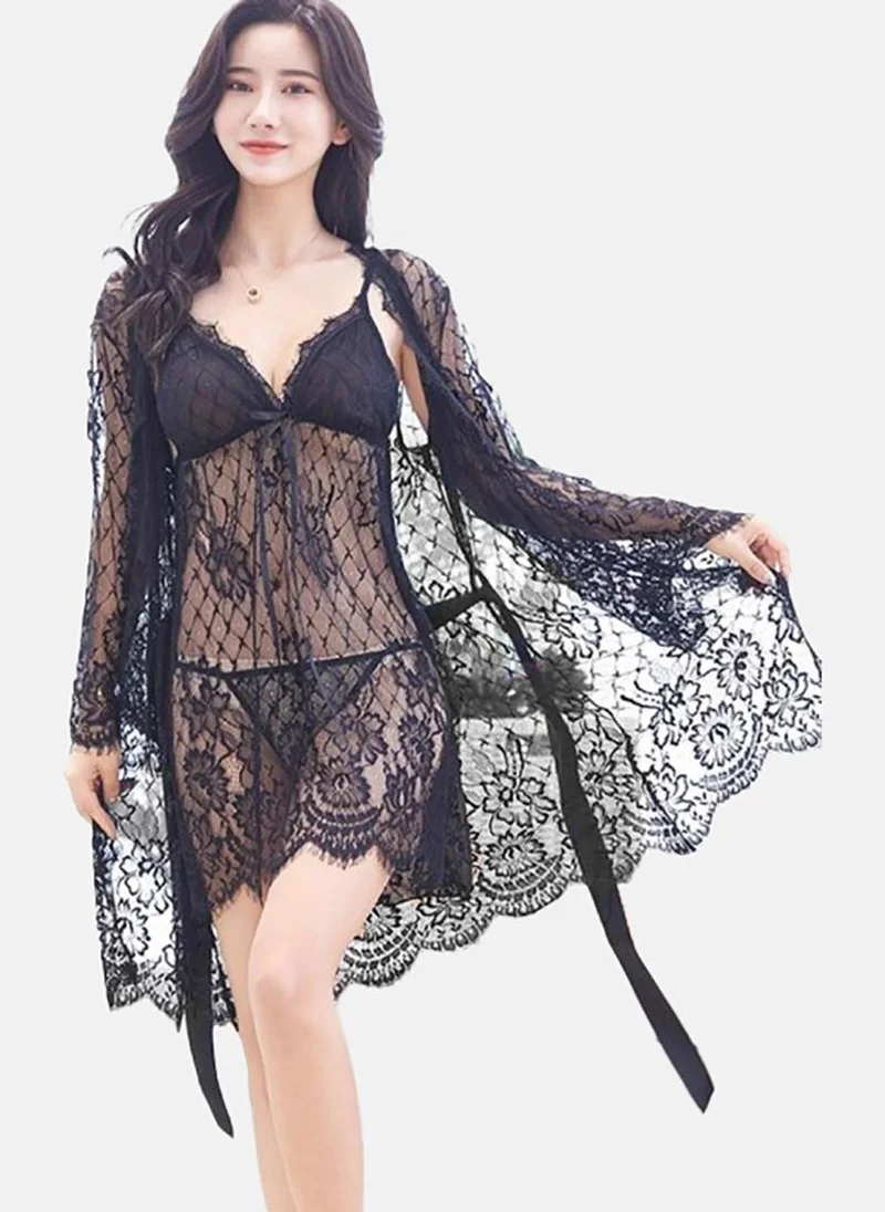 يونيكي Black Solid Babydoll