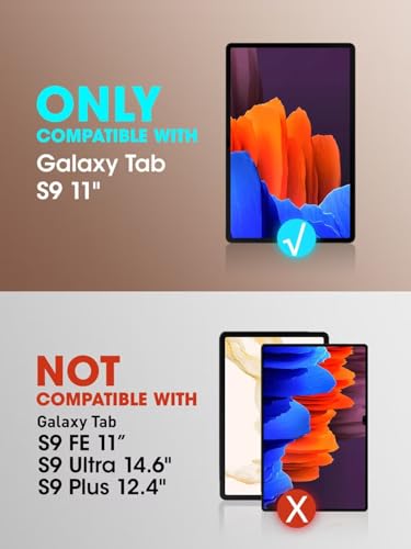 SUPCASE for Samsung Galaxy Tab S9 11 inch Case with Stand Unicorn Beetle Pro Builtin Screen Protector S Pen Holder FullBody Heavy Duty Rugged Tablet Cover for Galaxy Tab S9 11 Black - Image 3