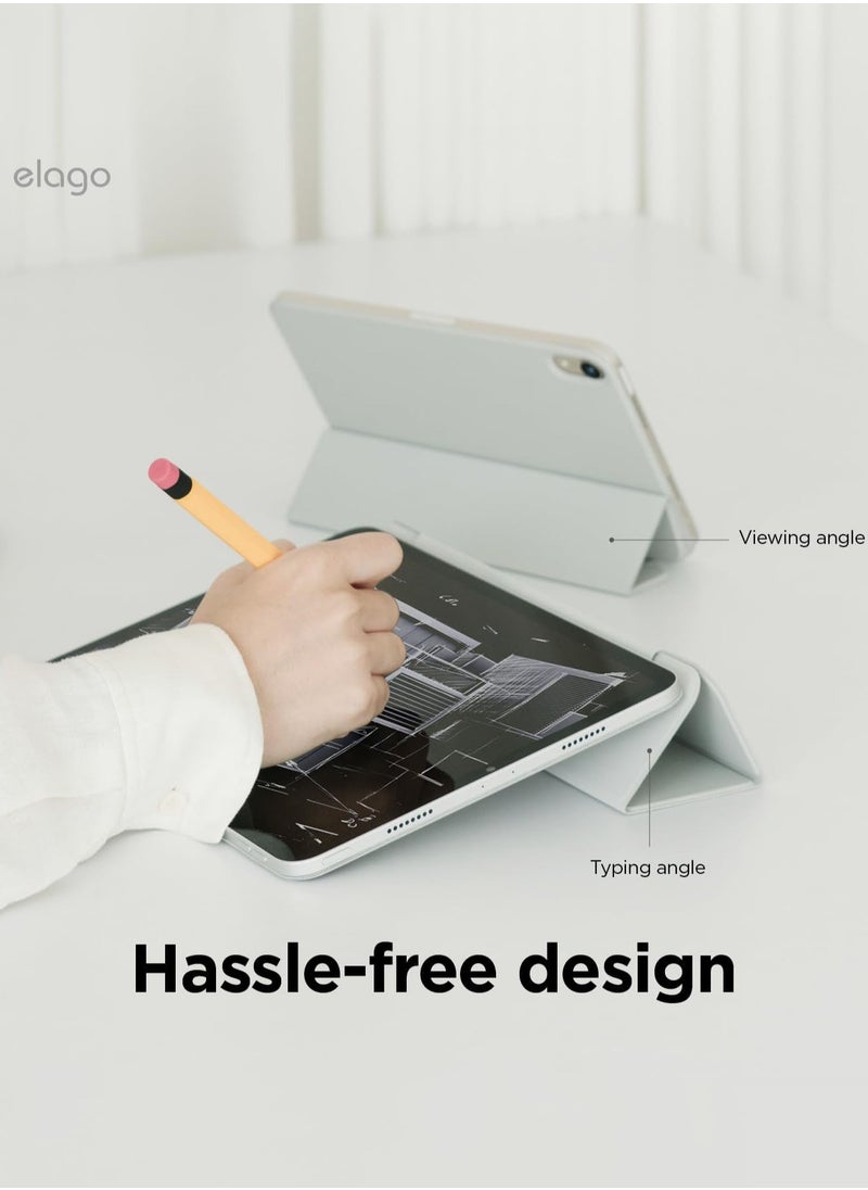 Elago - Magnetic Folio for iPad Pro 13 inch case (2024) M4 cover - Light Grey with Auto Sleep and Wake Function - Image 1