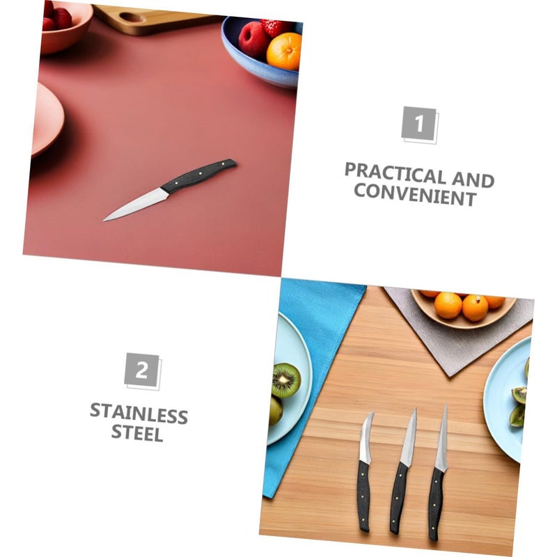 Stainless Steel Fruit Carving Knives Set For Creative Platters Easy Clean Kitchen Tools - Image 4