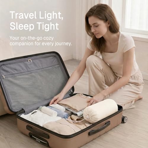 Bedtter Cooling Blanket for Hot Sleepers, Lightweight Breathable Summer Throw with Dual-Sided Cooling, Soft Travel Blanket with Carry Bag, Ideal for Night Sweats, Couch & Sofa, Beige, 50"x60" - Image 2