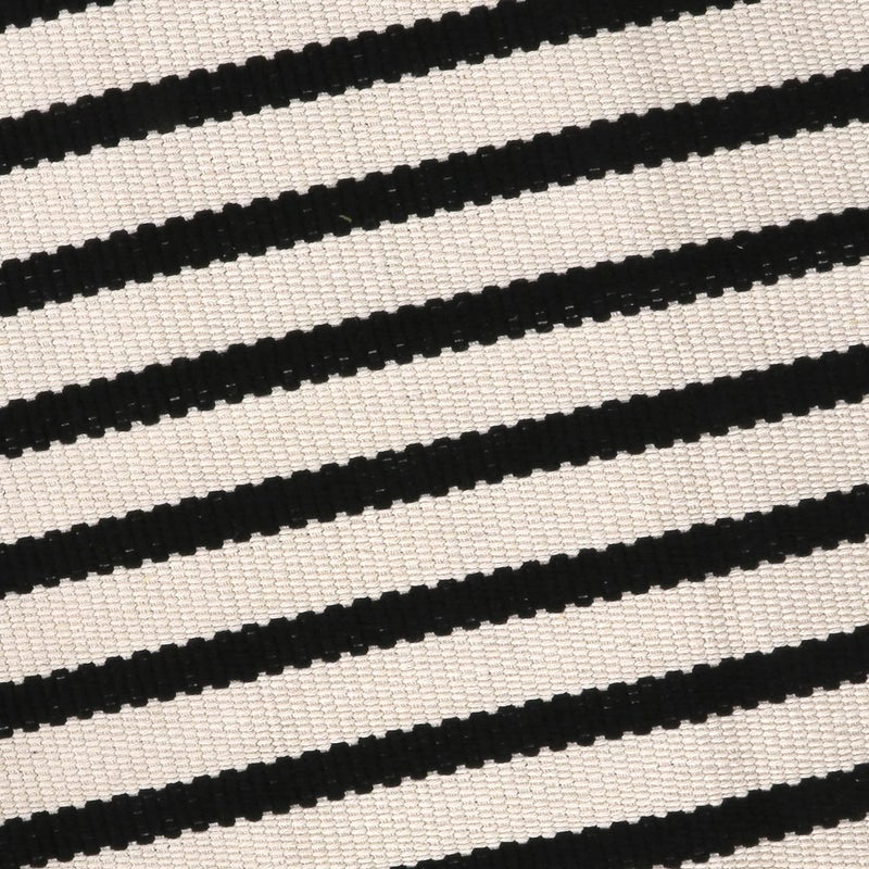 LEEVAN Black and White Striped Rug Doormat 2x3 Washable Front Porch Rug Farmhouse Layered Door Mats Outdoor Cotton Hand Woven Throw Carpet for Entryway/Front Steps/Bathroom/Home Entrance - Image 5