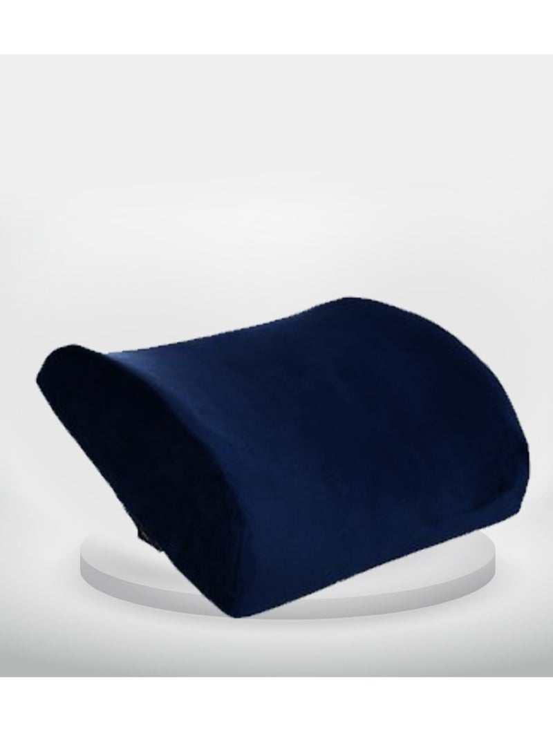 HT Medical back pillow made of German foam to prevent lower back pain, suitable for office chair, car and home, medical back pillow, blue - Image 1