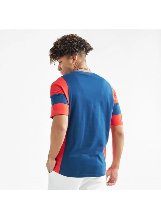 Splash FAV New England Patriots Print NFL League Colourblock T-shirt