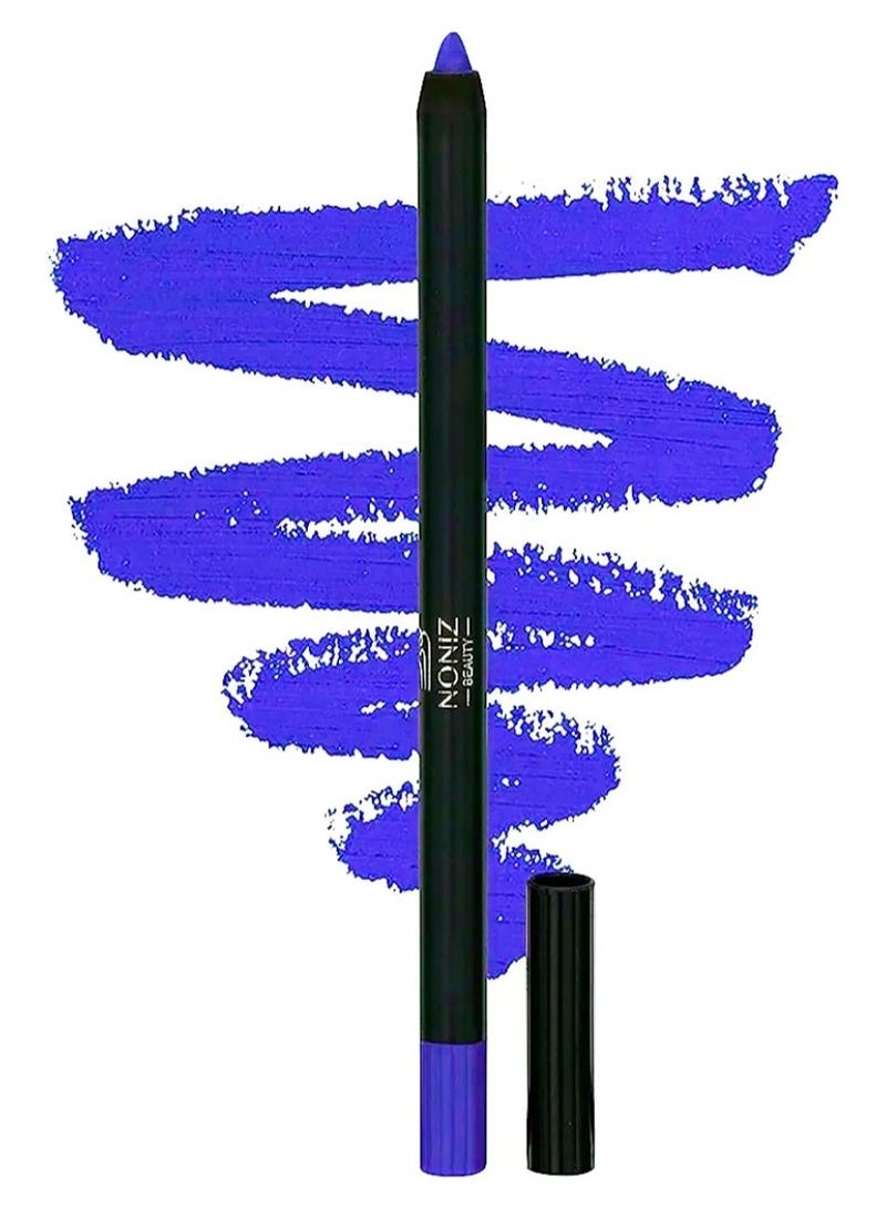 NONIZ BEAUTY NONIZ Solid Eyeliner Pencil - Long Lasting Waterproof Highly Pigmented Eye Liners - Matte Finish Eye Pencil - Unique Eye liner Creamy Texture (Blue 03)  - Image 1