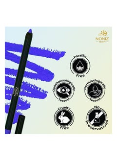NONIZ BEAUTY NONIZ Solid Eyeliner Pencil - Long Lasting Waterproof Highly Pigmented Eye Liners - Matte Finish Eye Pencil - Unique Eye liner Creamy Texture (Blue 03)  - Image 3