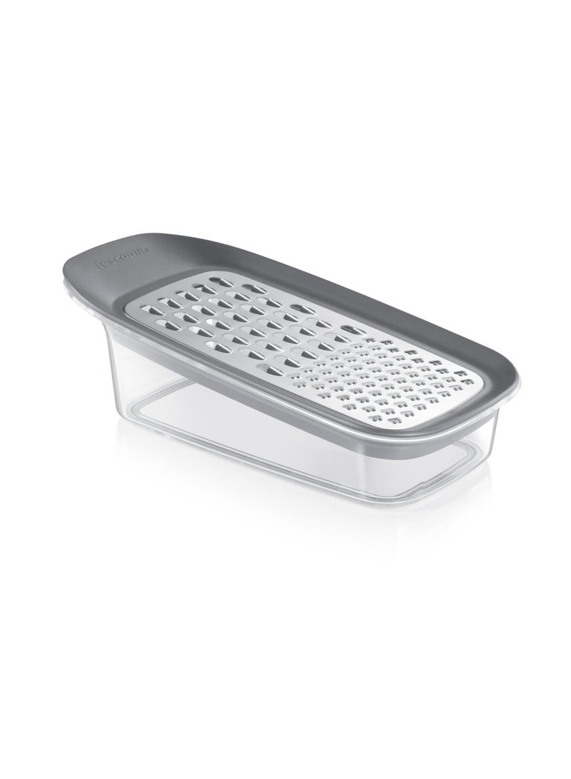 tescoma -428606 Grandchef Grater With Storage Container Combined  Grater Kitchen Tools And Gadgets Cheese Grater With Container Vegetable Grater  - Image 1