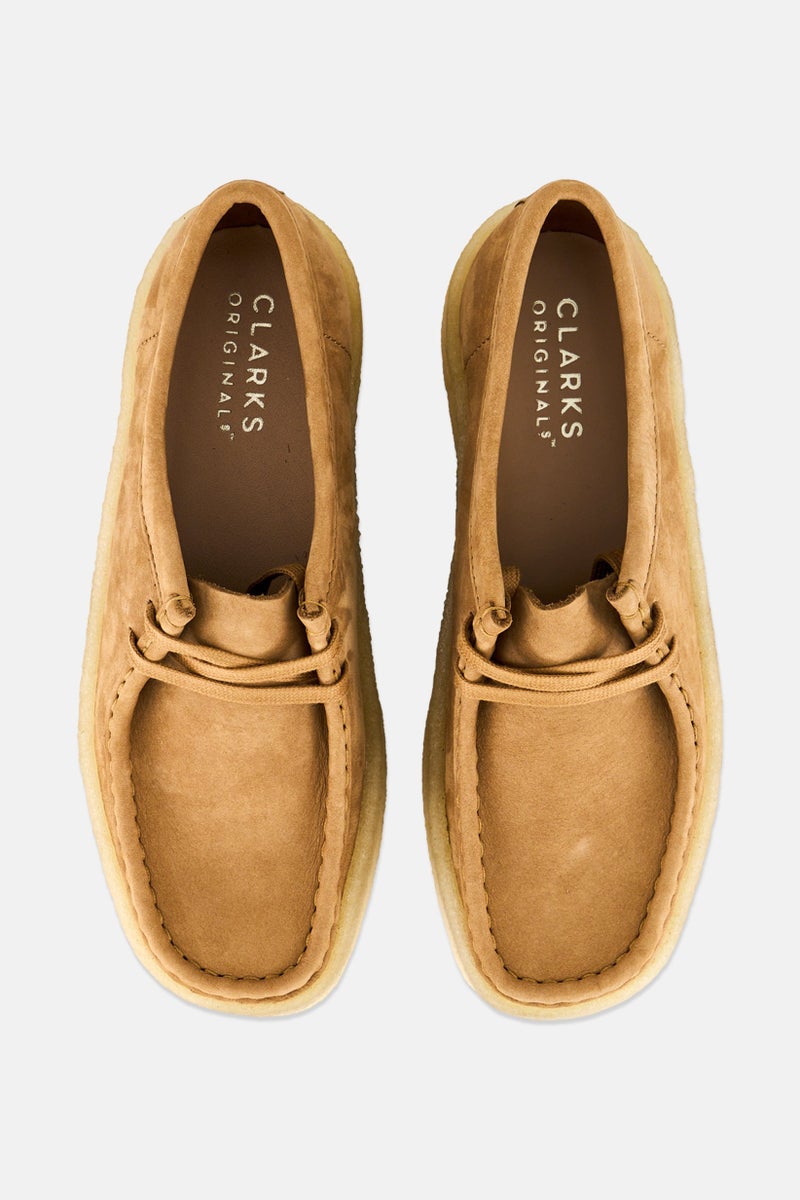 clarks Women Standard Wallabee Cup Lace Up Casual Shoes, Tan - Image 3